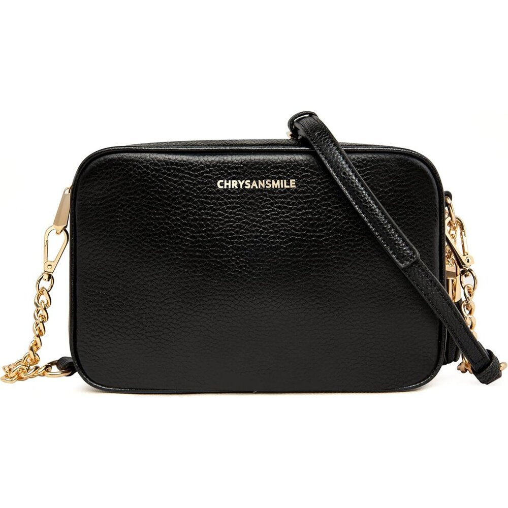 Genuine Leather Crossbody Bag Women Small Black Tassel Soft Purse Everyday Use